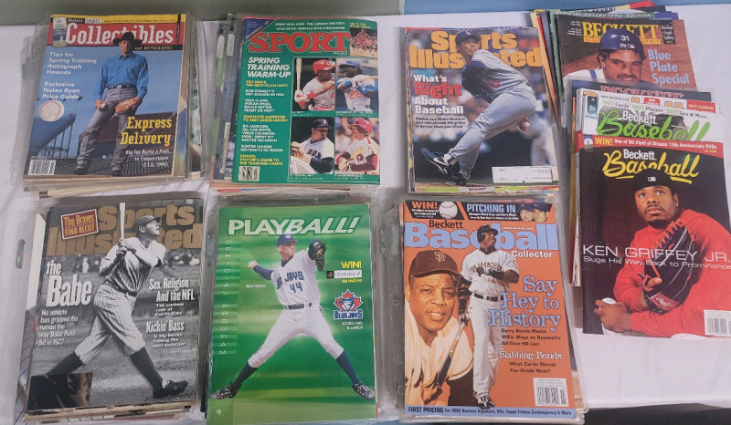 60+ SI Baseball Magazines & Baseball Trading Card Magazines .