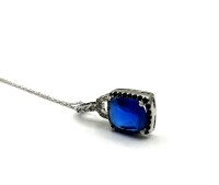 NEW Fashion Jewellery CZ Pendant with Sterling Silver Chain, Retail $200.00.