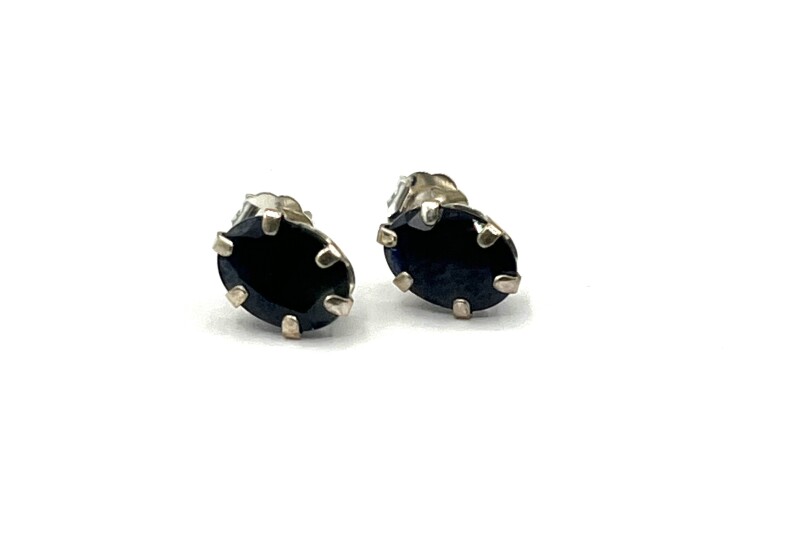 NEW Sterling Silver Natural Sapphire (1.92ct) Earrings, Retail $250.00. Sapphire is the birthstone for September.