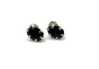 NEW Sterling Silver Natural Sapphire (1.92ct) Earrings, Retail $250.00. Sapphire is the birthstone for September.