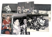 6 Glossy 8" &times; 10" Photo Prints of Canadian Hockey History : Don Cherry as Player, 'Rocket' Richard, Horton/Baldour+, Shack/Nelson/McNeil+, Boivin/Lumley,Watson+, The Big "M"