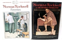 Vintage NORMAN ROCKWELL: 1977 Book of 50 Poster-Size Prints (Paperback) & 1976 Norman Rockwell and the Saturday Evening Post : The Early Years (1916-28) with 108 Cover Reproductions