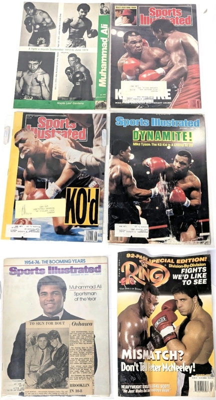 6 Vintage Boxing Magazines! Sports Illustrated: 1974 Muhammad Ali, 1986 Tyson, 1987 King vs Mike, 1990 K0'd, Maple Leaf Gardens : Muhammad Ali, 1995 The Ring
