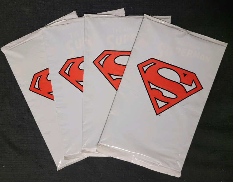 Four (4) Sealed Vintage 1993 Adventures of Superman #500 " Life After Death " Issues . All Polybagged and Sealed