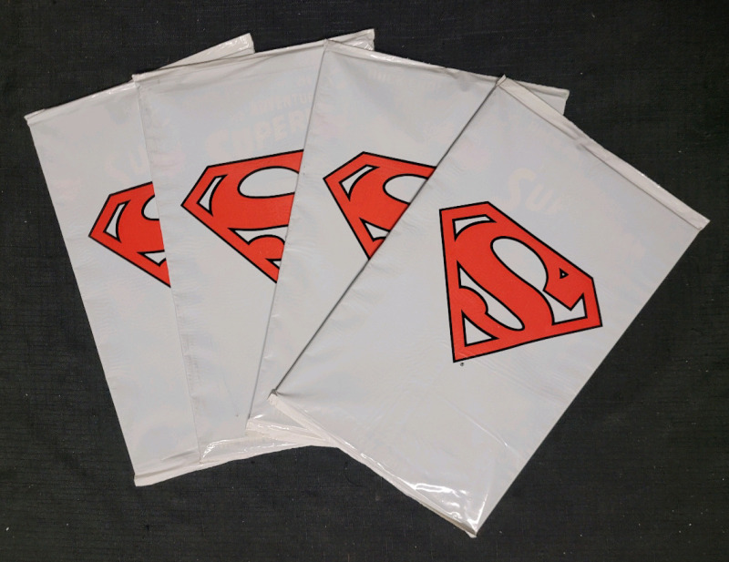 Four (4) Sealed Vintage 1993 Adventures of Superman #500 " Life After Death " Issues . All Polybagged and Sealed