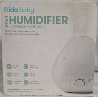 New | Frida Baby | 3-in-1 Humidifier, Diffuser & Nightlight | 0.5 Gal Tank, Covers 32psq ft | Box Measures 9" x 9" x 9"