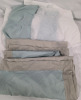 5pc New | Queen Size Bed Set | Includes Bed Skirt, 2 Pillow Shams and 2 Throw Pillows - 2