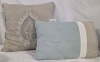 5pc New | Queen Size Bed Set | Includes Bed Skirt, 2 Pillow Shams and 2 Throw Pillows - 3