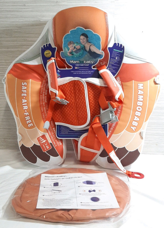 New Mambobaby Chest Baby Float & Sun Canopy Accessory | Float is 16" Long, 3&frac12;" Tall