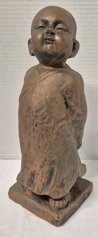 Young Monk Sculpture 12.25" Tall