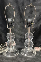 As New Beautiful Table Lamps - 16.5" Tall Top of Harp - Working As Is