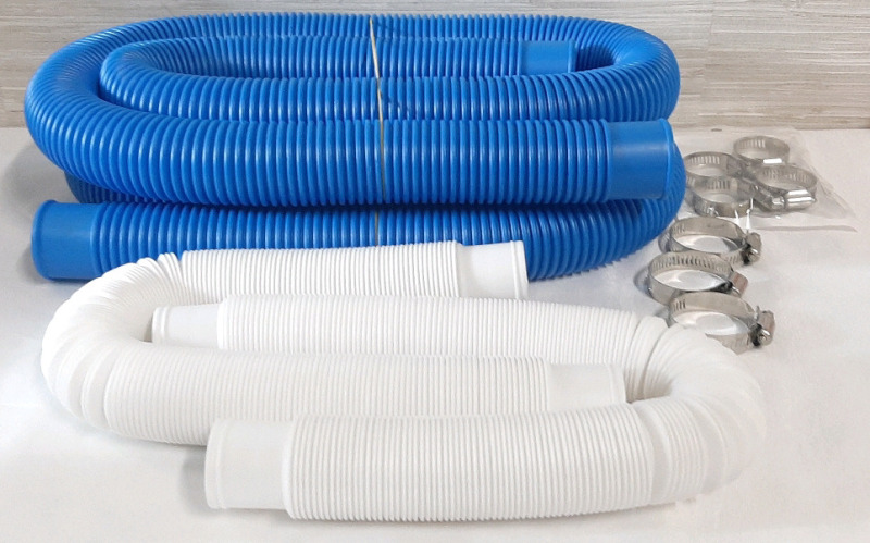 Lot of New Outdoor Pool Replacement Hoses | 4 Tubes In Total, Comes with Steel Rings