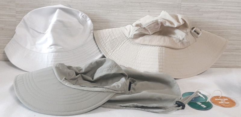 3 New Sunhats | Medium Sized Children's Hat from Camptrack and Two Hats One Size