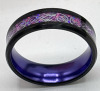 Titanium Steel Vibrant Purple Dragon Design Ring Size 13 - 2