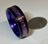 Titanium Steel Vibrant Purple Dragon Design Ring Size 13 - 4
