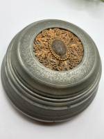 Vintage Powder Puff Jewelry Box. Works Plays &lsquo;&rsquo; Tzena Tzena / Queens Prize Willowbrook Carnival 1953