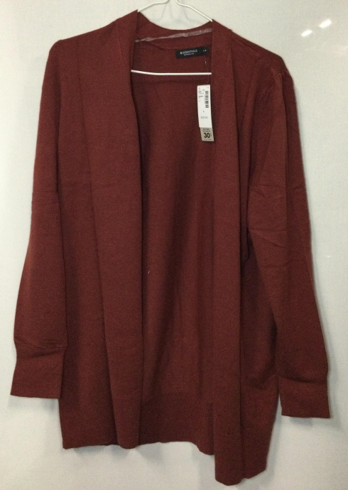 NEW Reitman&rsquo;s R Essentials Large Red Pear Cardigan