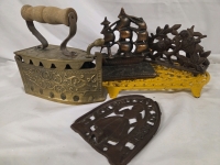 Vintage Metal Home Decor | Largest Item Measures 10" Long