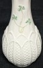 Vintage BELLEEK Millennium 2000 Rock of Cashel Shamrock Vase, Black Stamp - 8" Tall, No Chips or Cracks - 2
