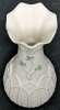 Vintage BELLEEK Millennium 2000 Rock of Cashel Shamrock Vase, Black Stamp - 8" Tall, No Chips or Cracks - 4