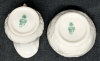 Vintage BELLEEK Lily Pattern Sugar & Creamer Set, Green Stamp, 2" - 3.5" Tall, No Chips or Cracks - 4