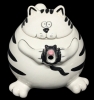 Fun Pier1 Cartoon Chubby With Mouse Spout Teapot - 6.5" Tall, No Chips or Cracks, Crazing Present Throughout