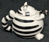 Fun Pier1 Cartoon Chubby With Mouse Spout Teapot - 6.5" Tall, No Chips or Cracks, Crazing Present Throughout - 4