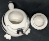 Fun Pier1 Cartoon Chubby With Mouse Spout Teapot - 6.5" Tall, No Chips or Cracks, Crazing Present Throughout - 6