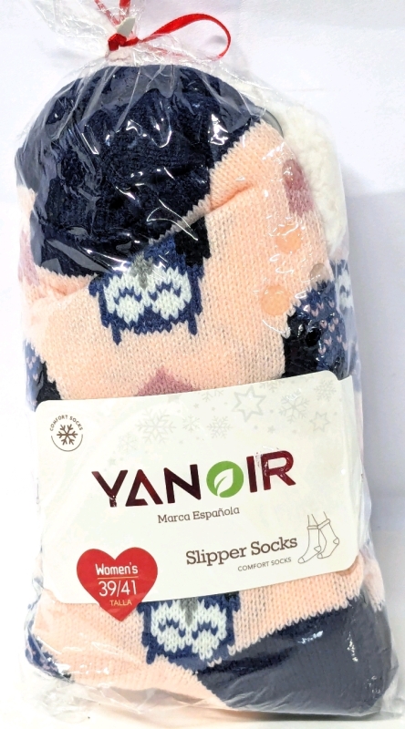 New Size 39-41 Women's YANOR Sleepy Owl Slipper Socks
