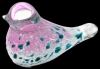 Adorable Speckled Art Glass Bird Paperweight/Figure - 5" Long, No Chips or Cracks