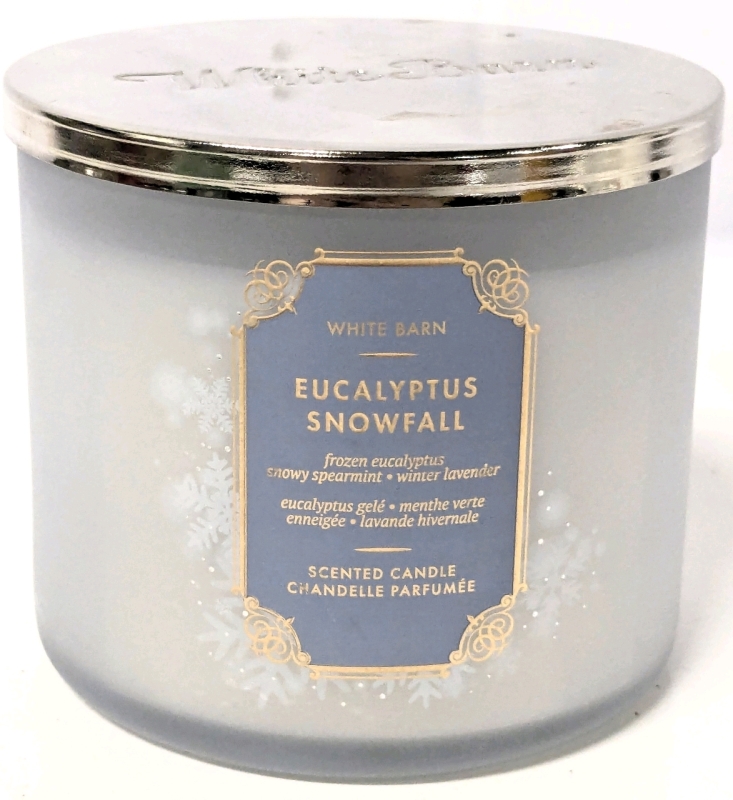 New White Barn EUCALYPTUS SNOWFALL 3-Wick Scented Candle - 411g