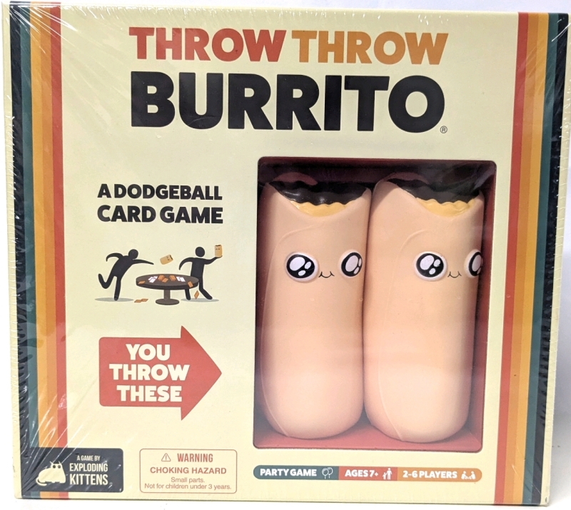 New THROW THROW BURRITO A Dodgeball Card Game for 2-6 Players By The Creator of Exploding Kittens