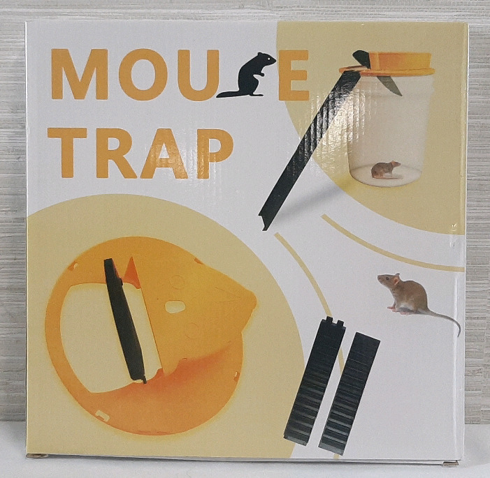 New in Box Garbage Lid Mouse Trap | Packaging is 12"&times;12"