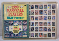 1990 MLB Baseball Players Trivia Sticker Kit w/Book & Stickers , Complete