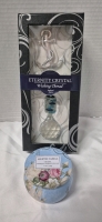 New Home Decor Soy Wax Candle 4.4 oz (Blush Peony) & Eternity Crystal Wishing Thread (Anchor)
