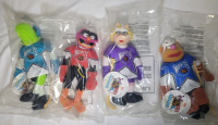 Vintage 1995 Set of 4 McDonald's NHL Muppets 11" Plush Dolls , Complete Set . All Sealed .