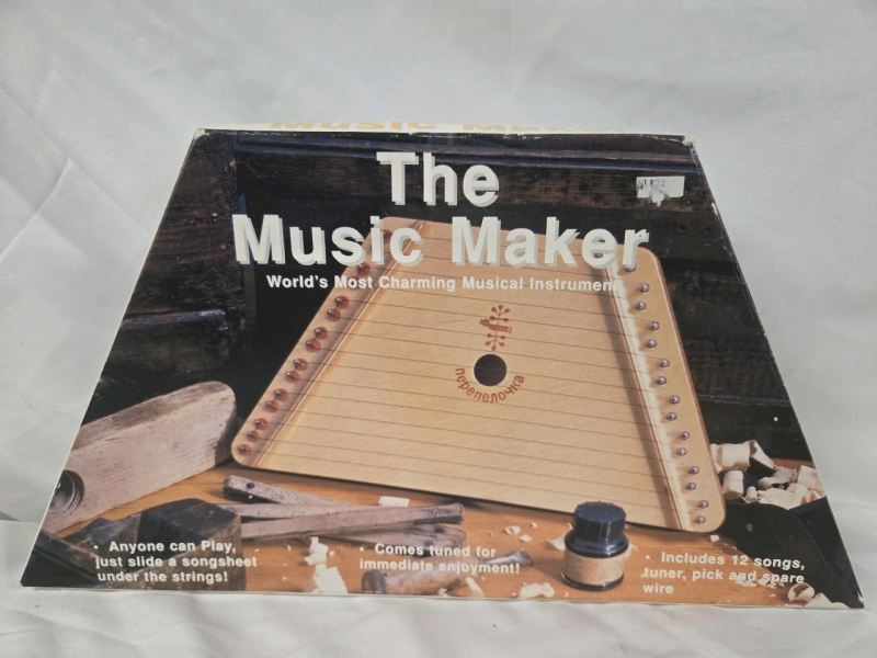 As New Vintage | The Music Maker Harp- Includes 12 Songs * Missing Tuner, Pick & Spare Wire | Retails $50+