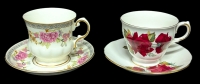 Royal Vale & Hitkari Potteries Bone China Tea Cups & Saucers
