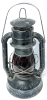 Vintage DIETZ NY No. 8 Air Pilot Oil Lantern With Original Red Glass - Previously Repainted Black (Originally Blue) - 14.25" Tall - 4