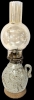 Vintage Handmade Stoneware Oil Lamp - 16.5" Tall, No Chips or Cracks