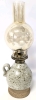 Vintage Handmade Stoneware Oil Lamp - 16.5" Tall, No Chips or Cracks - 2