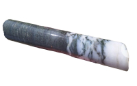 Beautiful Huge Quartz Mixed Core Sample Approximately 9.5 inches Random Black marks on stone