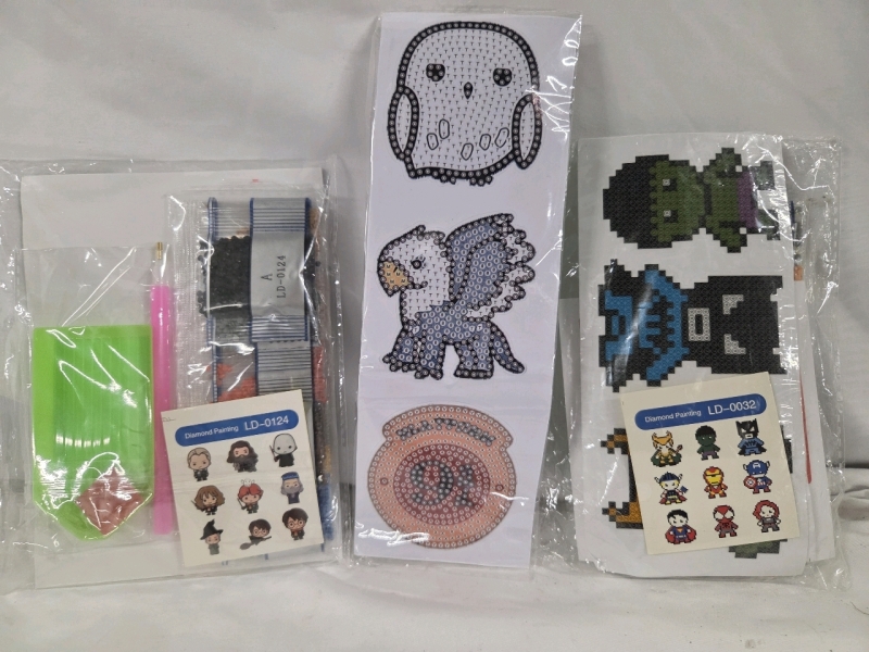 21 New | Diamond Art Stickers | Marvel & Harry Potter Themed