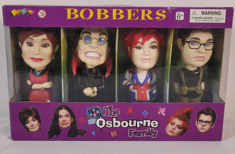 2002 The Osboure Family Bobbers Bobblehead Set of 4 . N.R.F.B