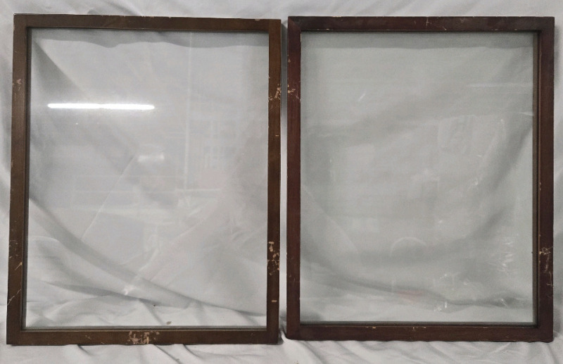 2 | Wooden Framed Picture Frames | Appears To Be Double Sided