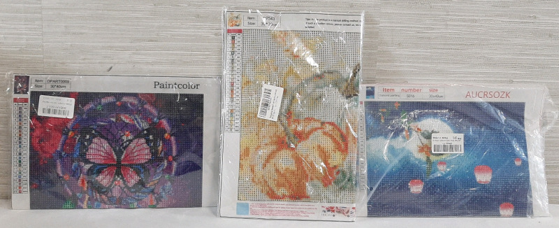 3 New Diamond Painting Sets