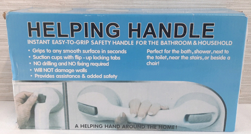 New Helping Handle Suction Safety Bars | Box Measures 12" Wide, 6&frac12;" Tall