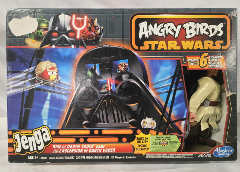 Angry Birds-Star Wars- | Jenga Rise Of Darth Vadar Game-Includes 6 Exclusive Figures