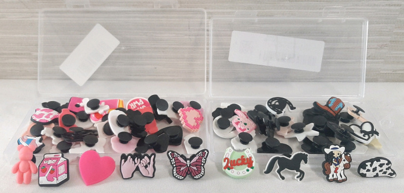 60 New Croc-Style Charms | Horse Themed & Pink Themed