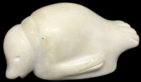 Vintage Signed & Numbered R. BOWMAN 1492 Soapstone Chubby Seal - 4.4" Long &times; 2" High